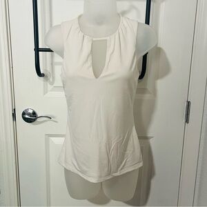Express Ivory Keyhole Tank Top